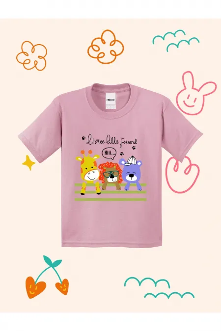 Three Little Friends themed kids' t-shirt