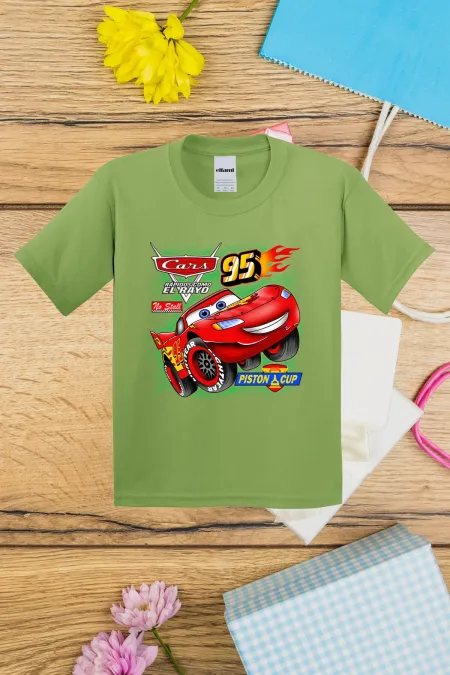 T-shirt imprimé Cars Lightning McQueen pour enfant
