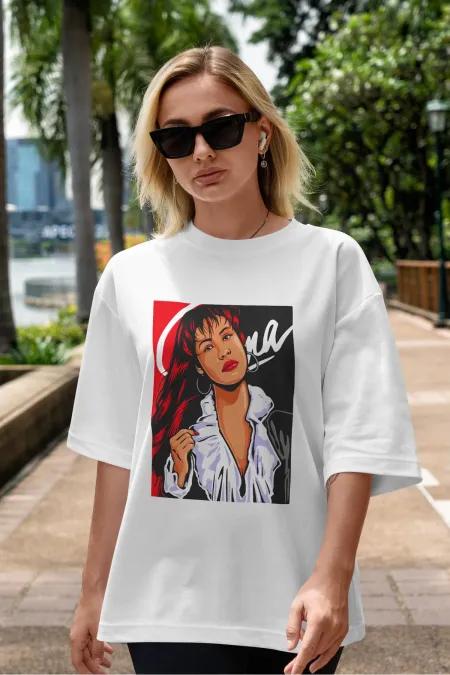 Unisex Men's/Women's GIRL Custom Printed Oversize Cotton Crew Neck T-Shirt