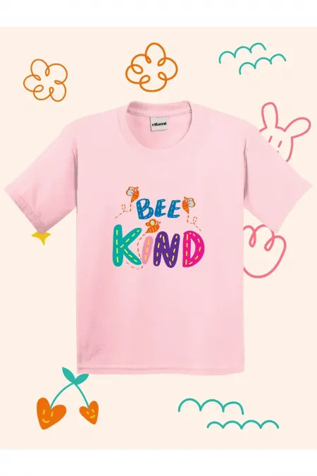 Bee Kind Design Printed Kids T-shirt