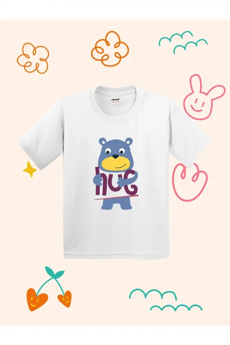 Hug Design Printed Kids T-shirt