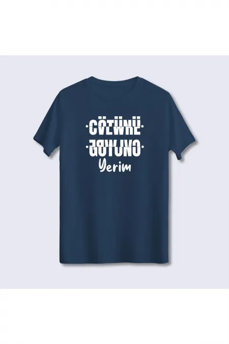 Espiri Secret Text Folded Oversize T-Shirt