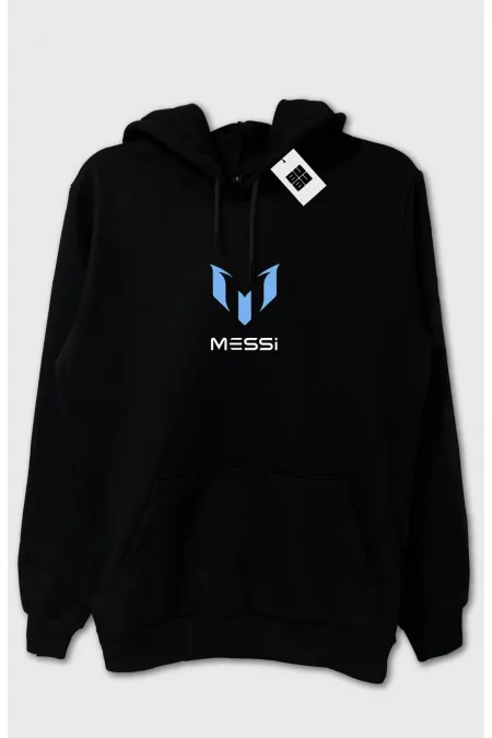2'li Messi Kapüşonlu Sweatshirt Ve Eşofman Unisex Kombini