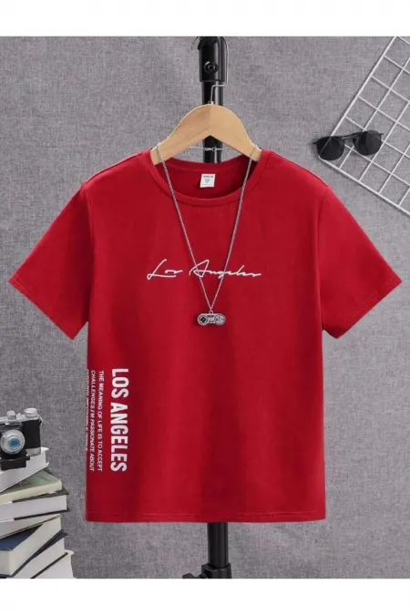 T-shirt enfant imprimé Los Angeles sur le devant et le côté