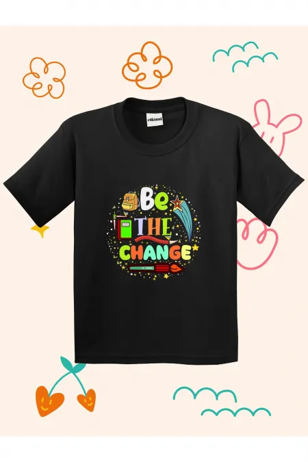 Be The Change Printed Kids T-shirt