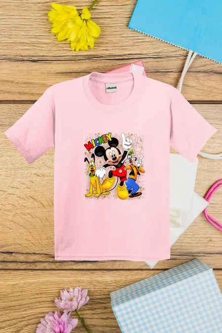 T-shirt imprimé Mickey Mouse et ses amis pour enfants