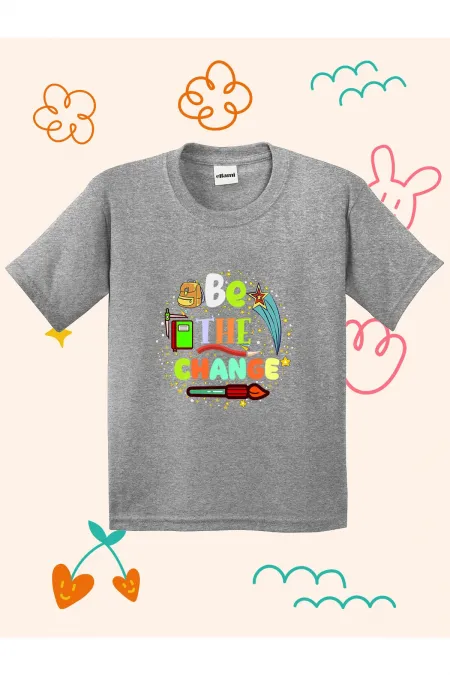 Be The Change Printed Kids T-shirt