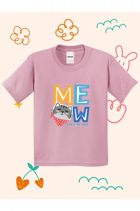 Meoww Printed Kids T-shirt