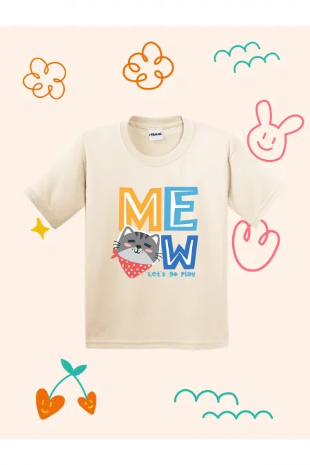 Meoww Printed Kids T-shirt