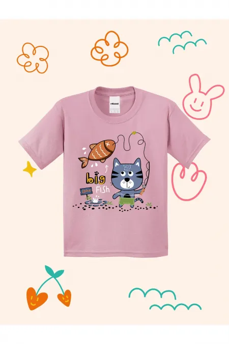 Big Fish Lake Design Kids T-shirt