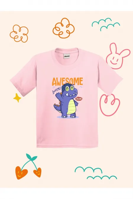 Awesome Dino Design Kids T-shirt