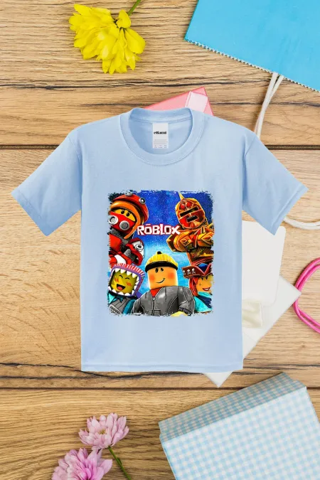 T-shirt imprimé Roblox pour enfants