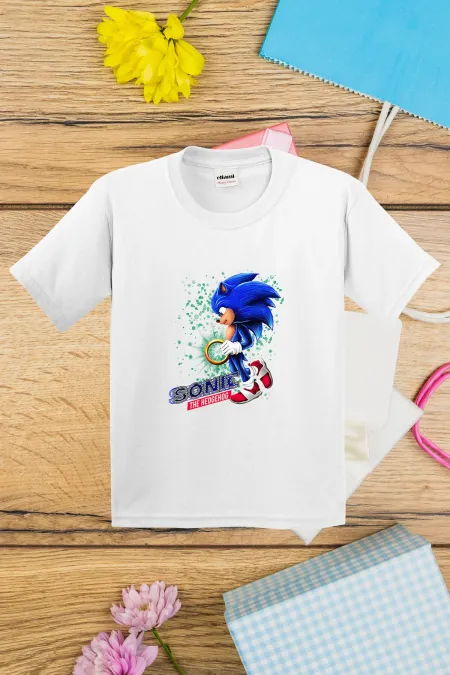 T-shirt imprimé Sonic The Hedgehog pour enfants