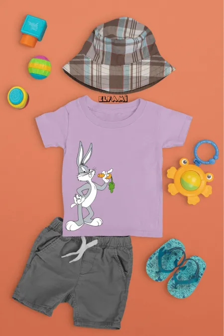 T-shirt imprimé Bugs Bunny pour fille/garçon