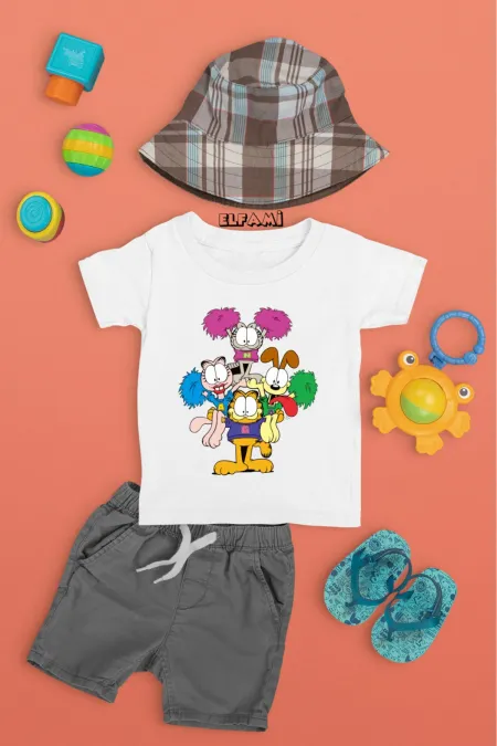 T-shirt imprimé dessin animé pour filles/garçons