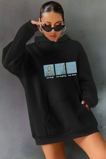 VAN GOG PRINTED HOODED SWEATSHIRT