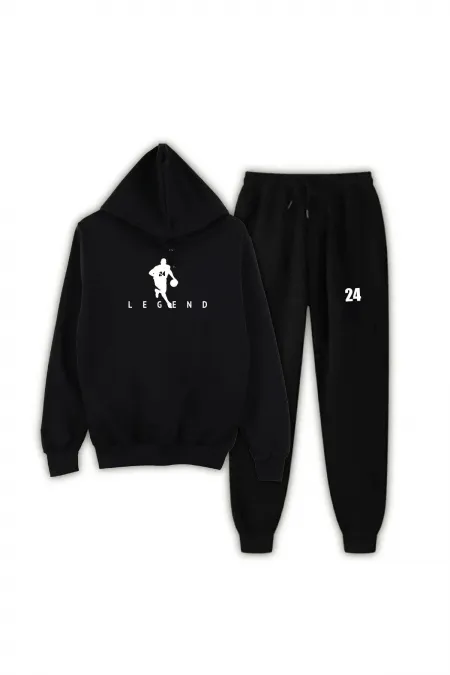 2'li Kobe Kapüşonlu Ve Eşofman Unisex Kombin
