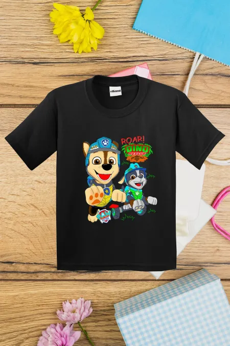 T-shirt imprimé dinosaure Paw Patrol pour enfants