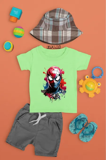 T-shirt imprimé Spider-Man pour fille/garçon