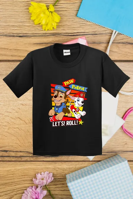 T-shirt imprimé Paw Patrol Let's Roll pour enfants