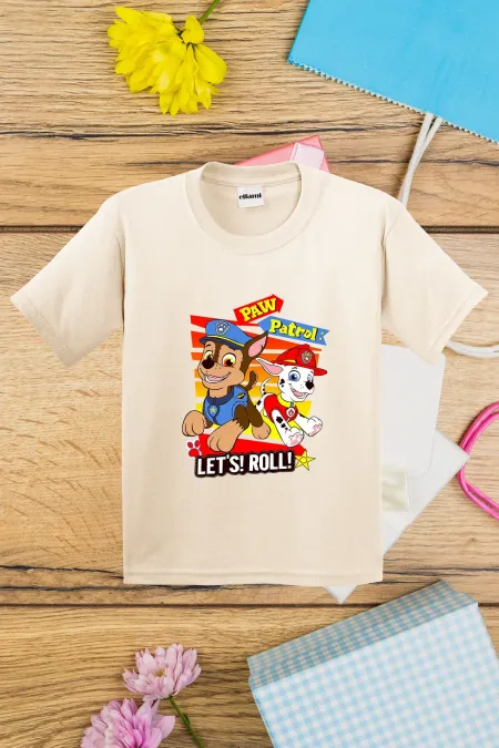 T-shirt imprimé Paw Patrol Let's Roll pour enfants