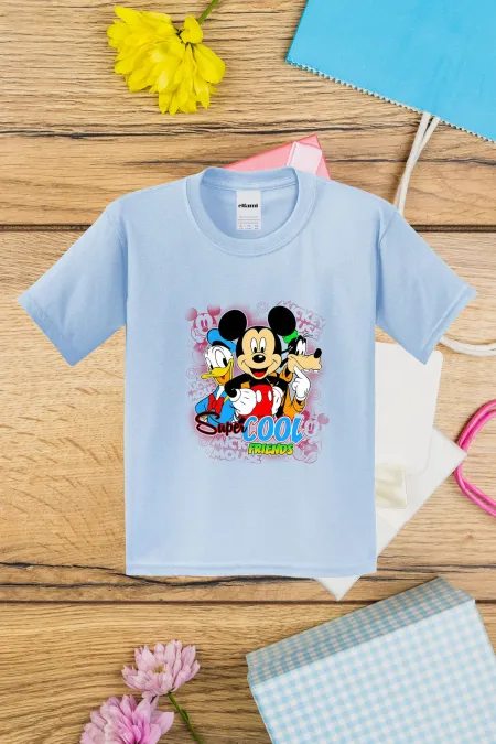 T-shirt imprimé Mickey et ses amis cool pour enfants