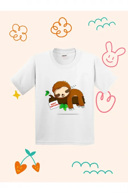 Don't Disturb Printed Kids T-shirt