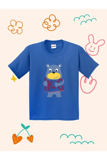 Hug Design Printed Kids T-shirt