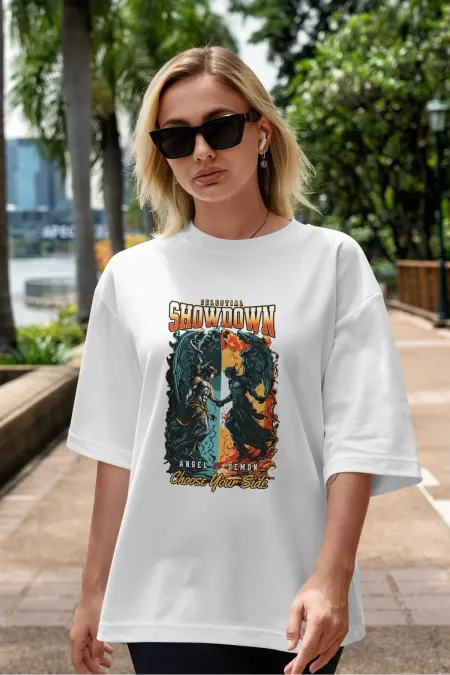 Unisex Men's/Women's SHOWDOWN Colorful Custom Printed Oversize T-shirt