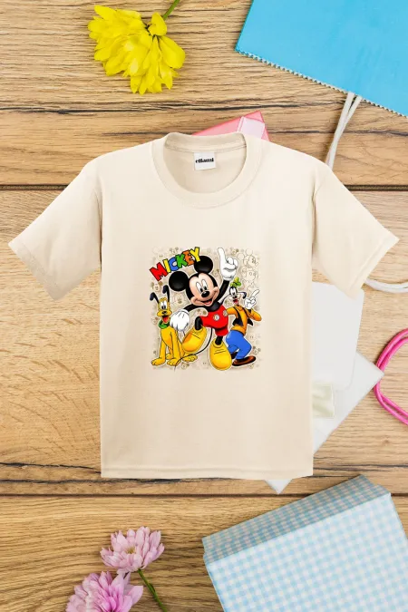 T-shirt imprimé Mickey Mouse et ses amis pour enfants