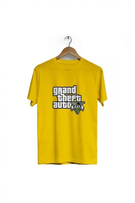 Gta 5 Bisiklet Yaka Kısa Kol Tişört