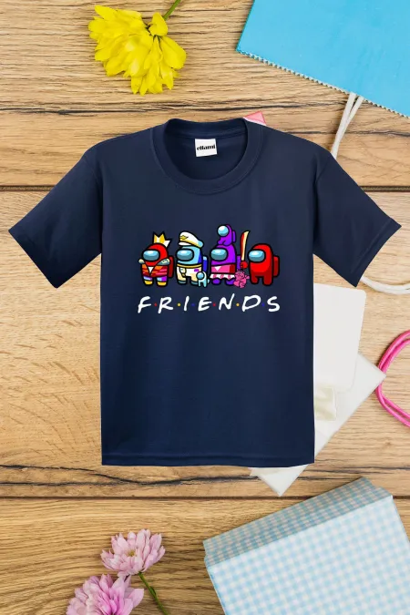 T-shirt imprimé Among Us Friends pour enfants