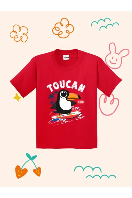Toucan Time Design Printed Kids T-shirt
