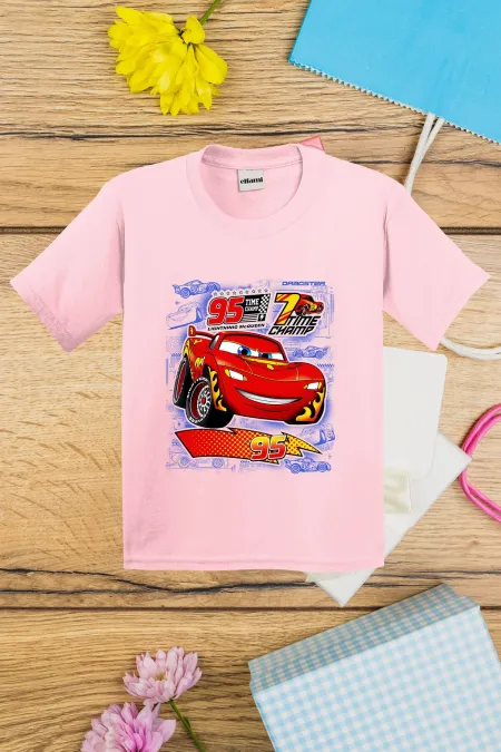 T-shirt imprimé Lightning McQueen pour enfants