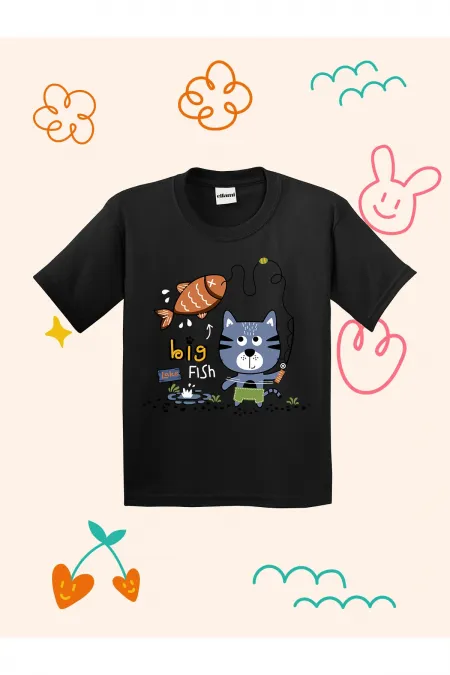 Big Fish Lake Design Kids T-shirt