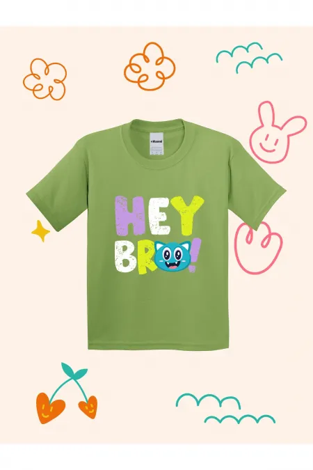 Hey Bro Design Kids T-shirt