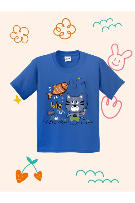 Big Fish Lake Design Kids T-shirt