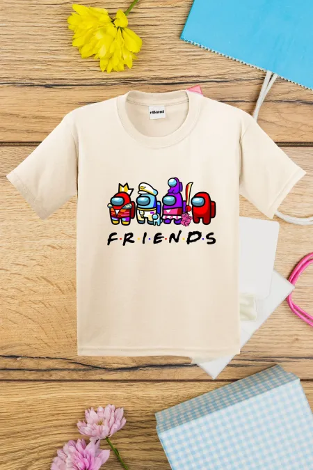 T-shirt imprimé Among Us Friends pour enfants