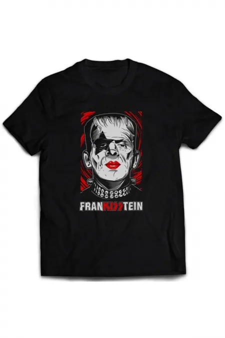 Siyah Frankisstein Tişört