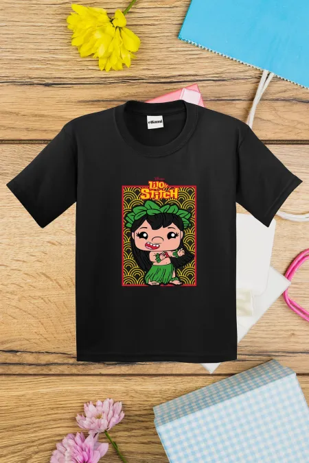 T-shirt imprimé pour enfants avec motif Lilo & Stitch