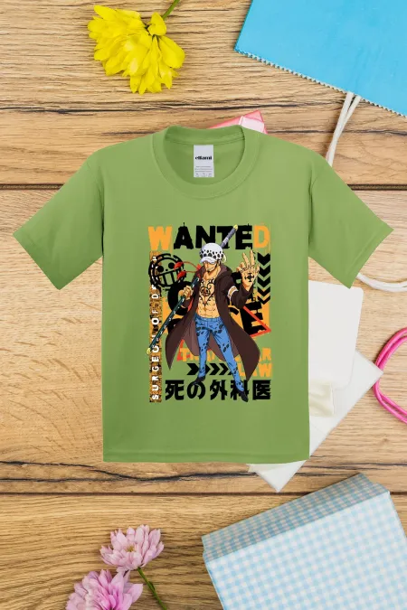 T-shirt imprimé OnePiece Wanted pour enfants