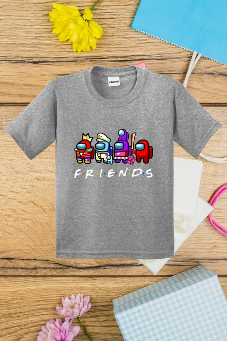 T-shirt imprimé Among Us Friends pour enfants