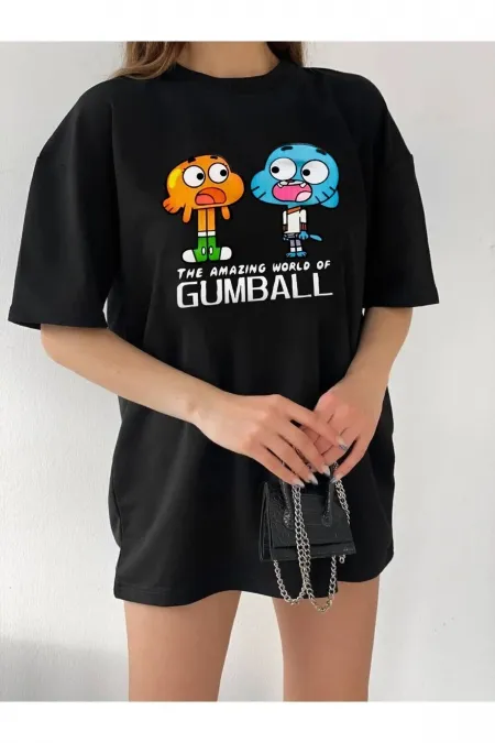 Unisex Relaxed Cut Gumball Character Oversize T-shirt