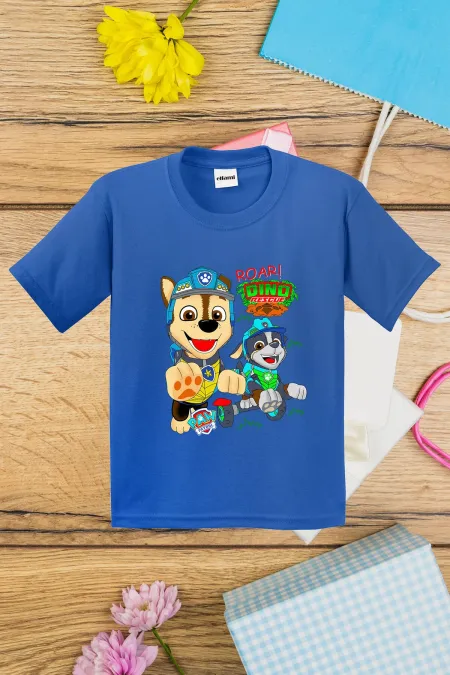 T-shirt imprimé dinosaure Paw Patrol pour enfants