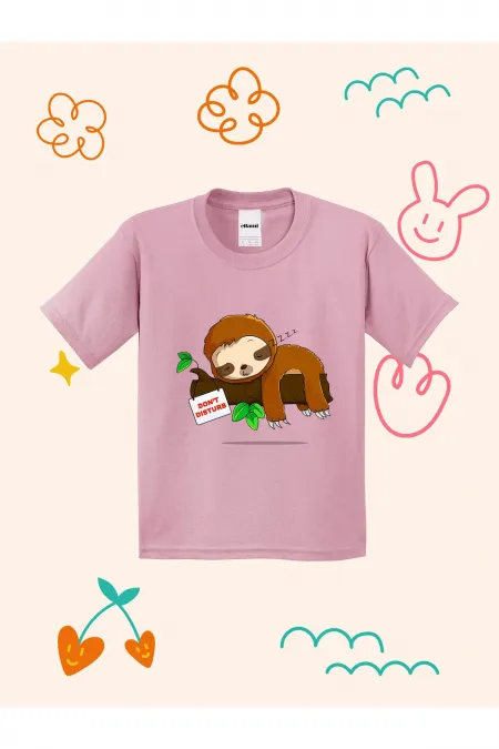 Don't Disturb Printed Kids T-shirt