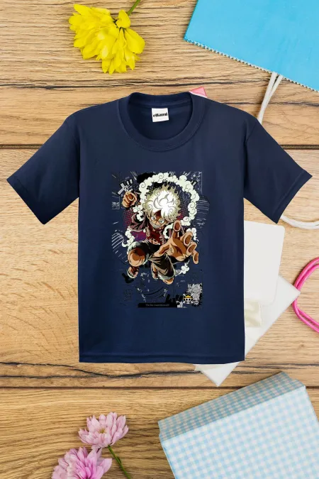 T-shirt imprimé One Piece Anime pour enfants