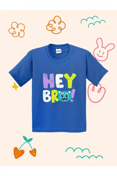 Hey Bro Design Kids T-shirt