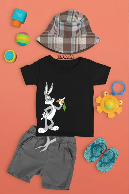T-shirt imprimé Bugs Bunny pour fille/garçon