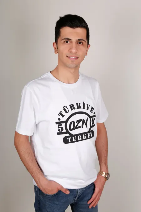 WHITE CREW NECK T-SHIRT