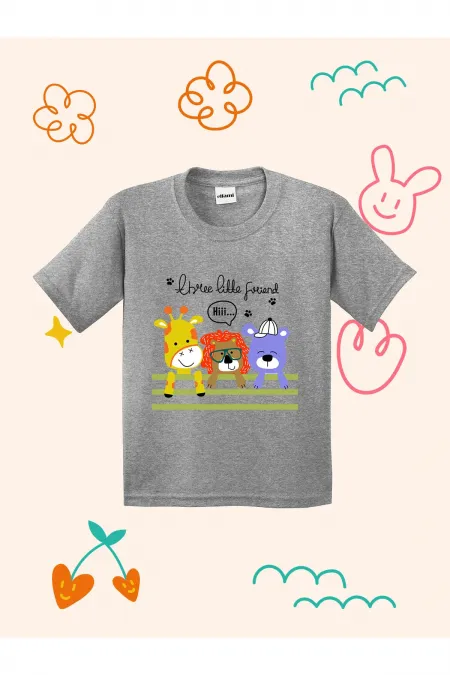 Three Little Friends themed kids' t-shirt